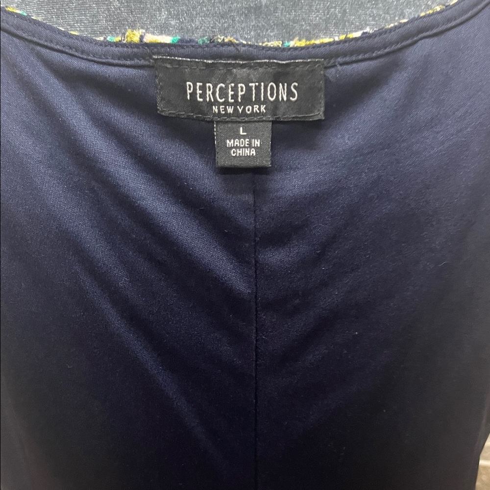 Perceptions Black and Green Patterned Midi Dress - image 10